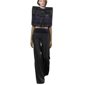 Graeme Black Womens Wool Wide Leg Trousers Pants Italy Made Designer Luxury Sz 6